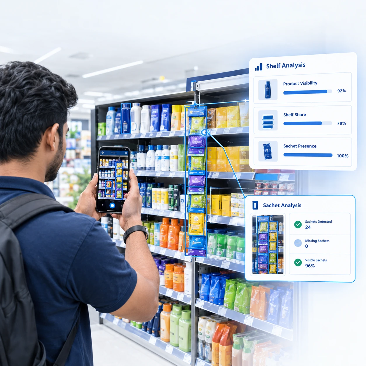 Share of shelf & sachet